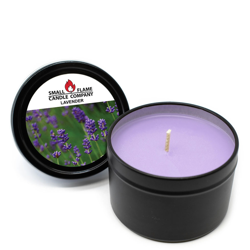 Small Flame Candle Company Lavender candle in black tin