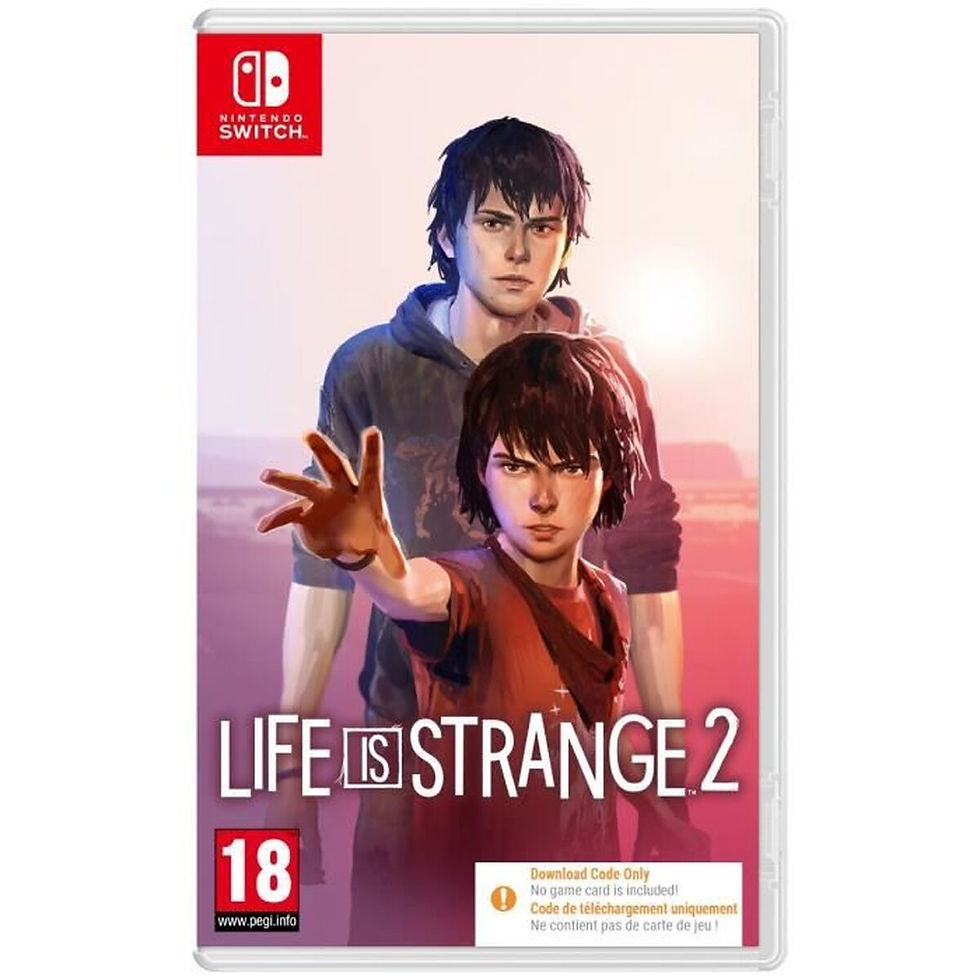 Life is Strange 2 Nintendo Switch game cover, two young men