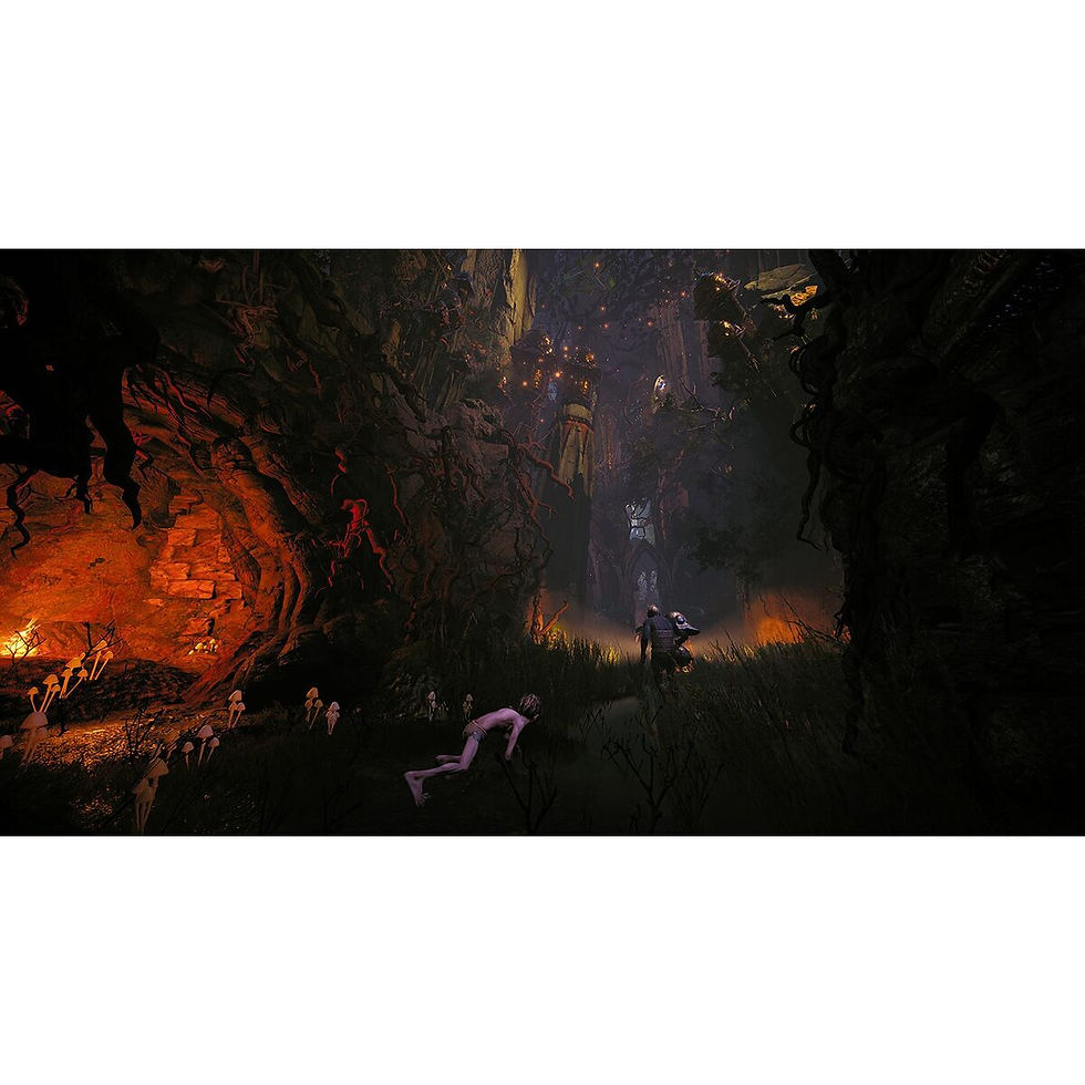Thumbnail: Game scene in a dark cave with multiple figures and fiery light