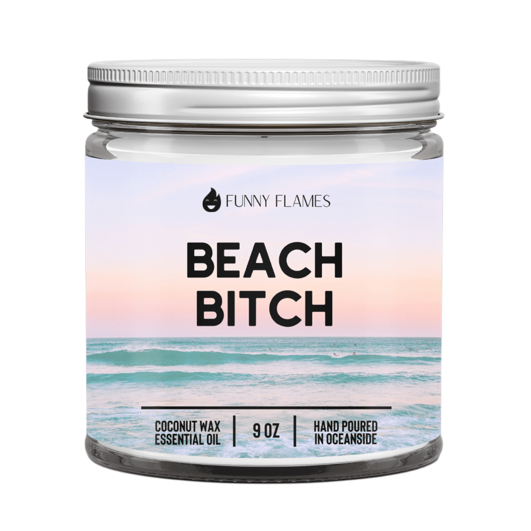 Funny Flames 'Beach Bitch' candle