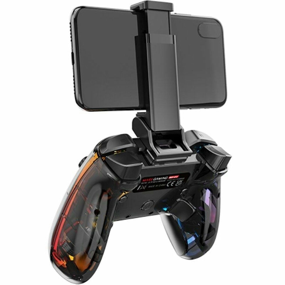 Thumbnail: Mobile gaming controller with phone