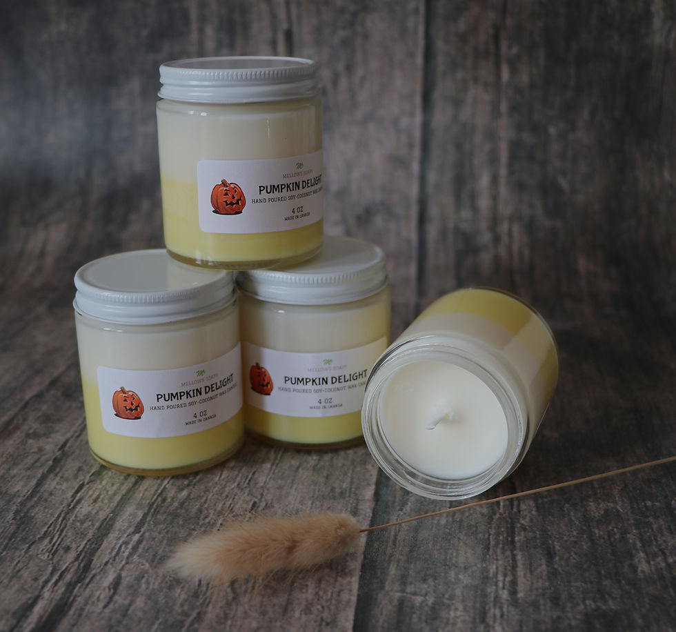 Four Pumpkin Delight jar candles