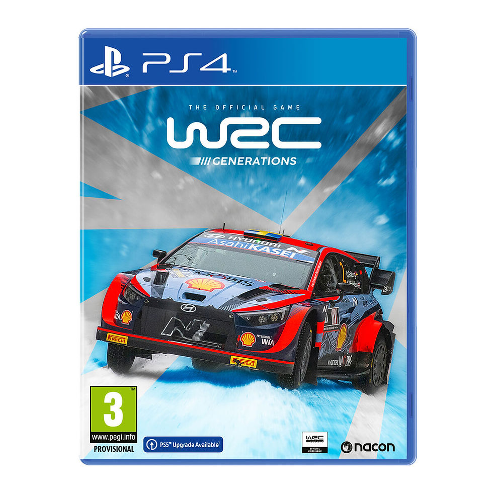 WRC Generations PS4 game with rally car