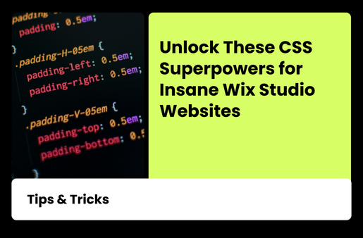 CSS Superpowers for Insane Wix Studio Websites