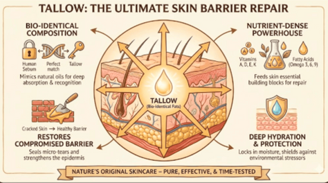 Why Tallow Is the Ultimate Skin Barrier Repair