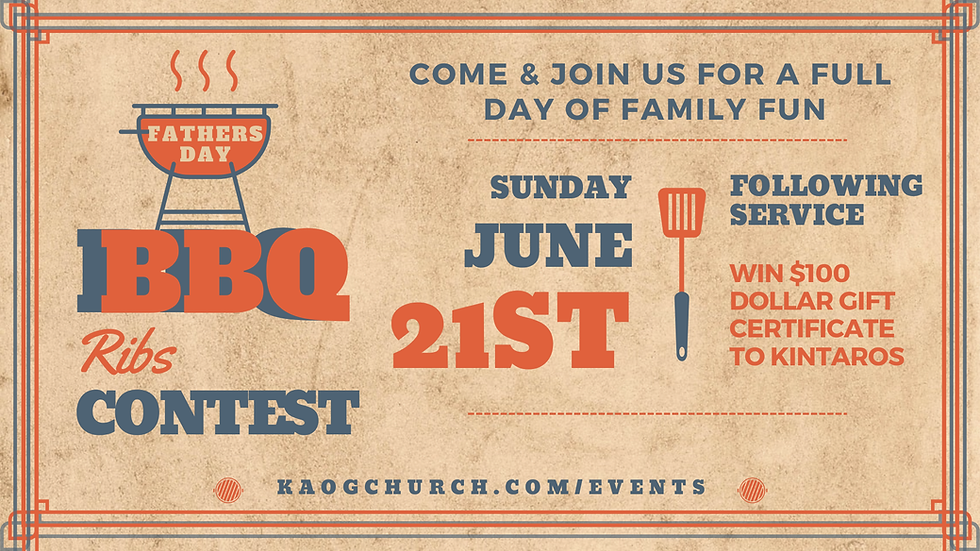 Fathers Day BBQ Ribs Contest