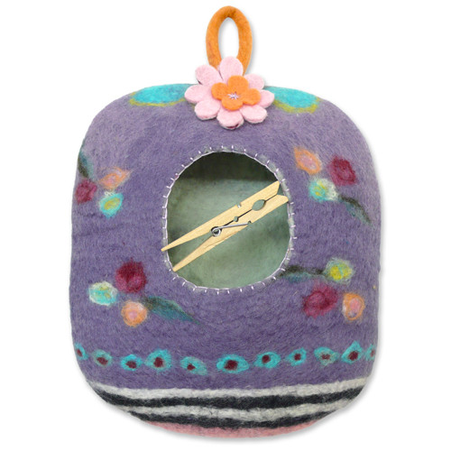 Vintage Laundry Peg Bag COMPLETE Wet Felting Kit gilliangladragtrade2