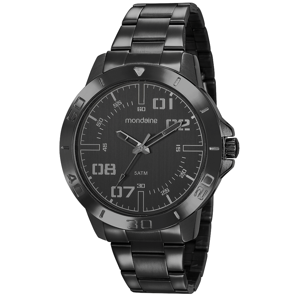 Miniatura: Kit Relógio Masculino Casual Preto Com Caneta 99406gpmvpe2
