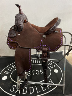 1/4 Stamped (swell, cantle) with Buck Stitch