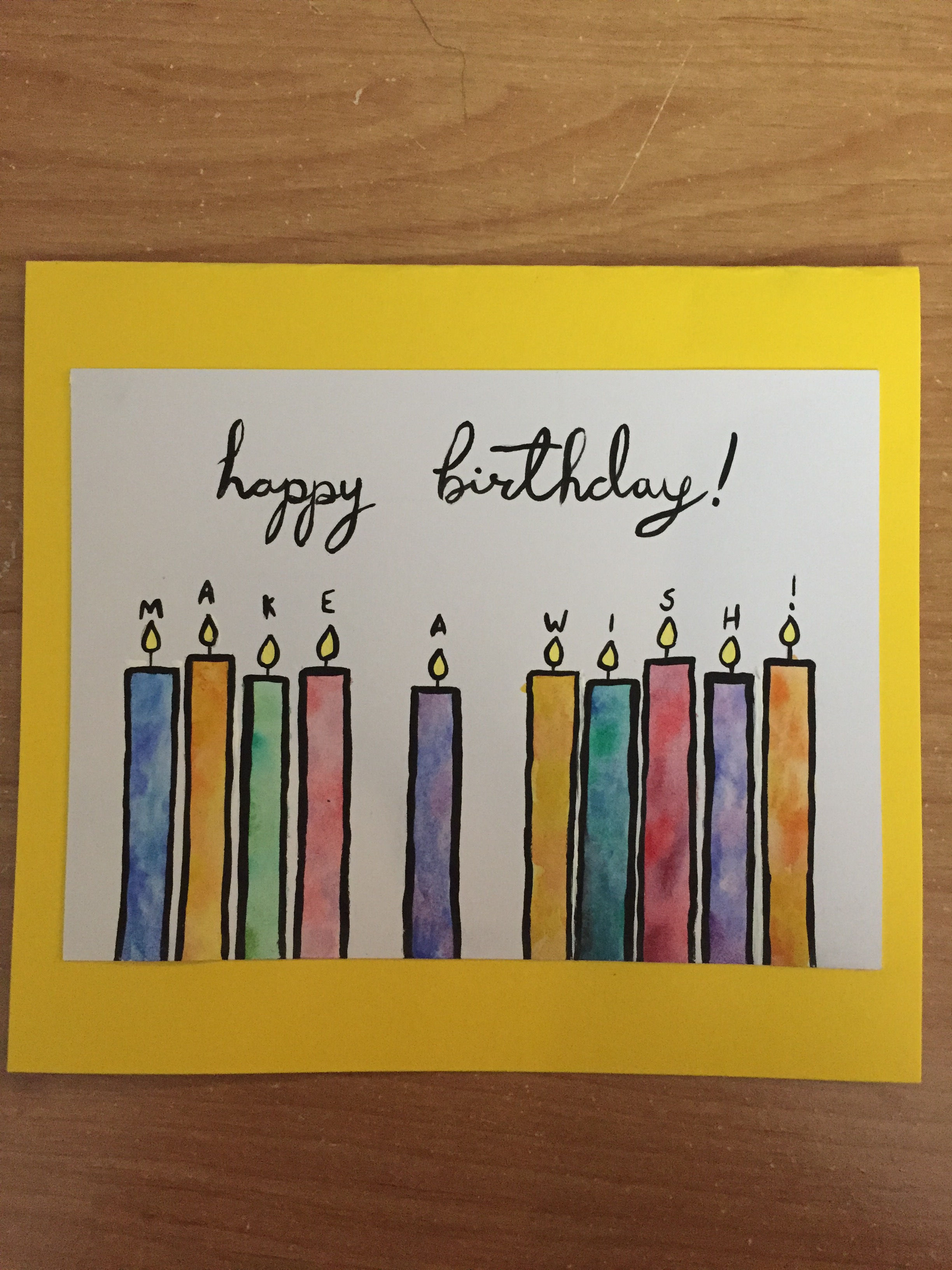 Candle birthday card