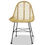 Thumbnail: NNEVL Dining Chairs 2 pcs Natural Rattan