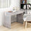 Thumbnail: NNEVL Desk Concrete Grey 101x50x76.5 cm Engineered Wood