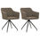Thumbnail: NNEVL Swivel Dining Chairs 2 pcs Taupe Fabric