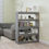 Thumbnail: NNEVL Book Cabinet/Room Divider Grey Sonoma 100x30x135 cm