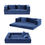 Thumbnail: Artiss Convertible Folding Sofa Bed Pull Out Mattress Foldable Lounge Couch Chai