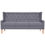Thumbnail: NNEVL Sofa Set 2 Pieces Fabric Grey