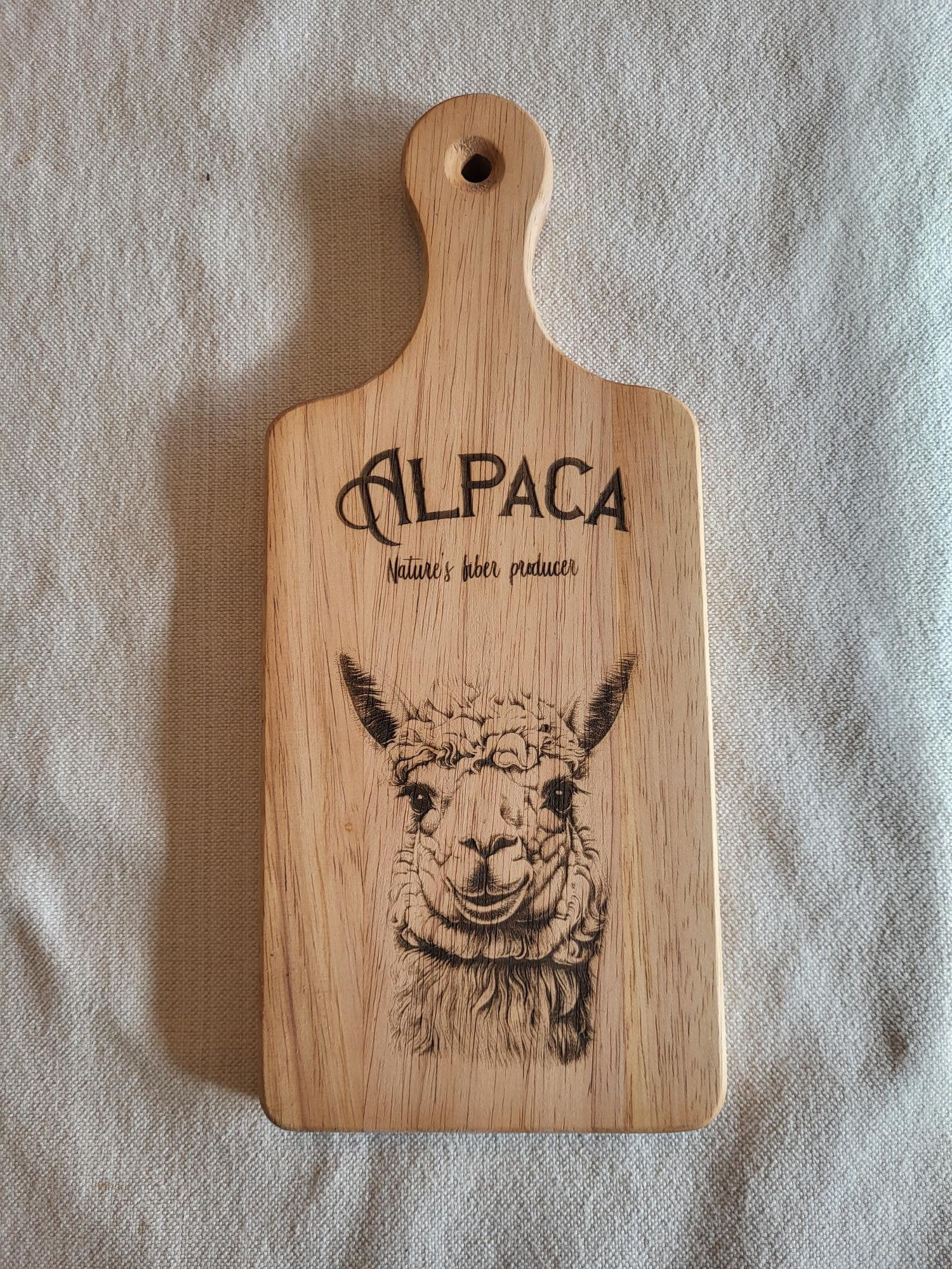 Small alpaca cheese board