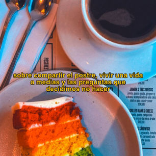 ¿Deberíamos compartir el postre?