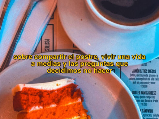 ¿Deberíamos compartir el postre?