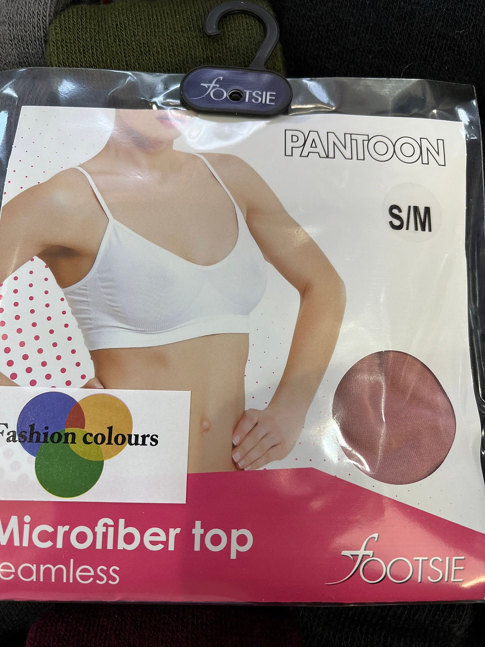 Thumbnail: Footsie Top Dames Microvezel Naadloos
