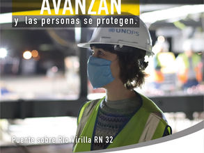 The Works Progress and People are Protected - BRIDGE OVER THE VIRILLA RIVER NATIONAL ROUTE 32