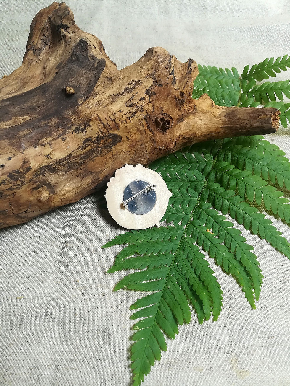 Miniature : Broche Méliades - Fleur hortensia