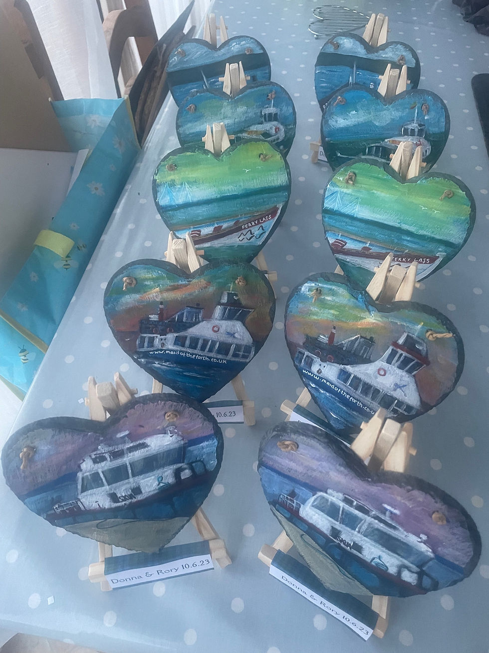 Thumbnail: Centre piece slates - commission 
