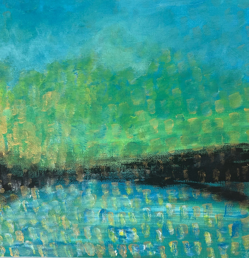 Moody blues - 20x20cm print or original