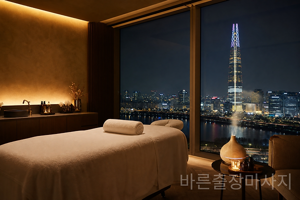 송파구 잠실 롯데월드타워 야경 홈타이