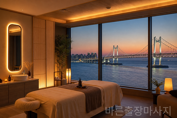 부산 광안대교가 보이는 홈타이