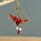 Miniature : Grues japonaises Origami rouges et Or, créole simple