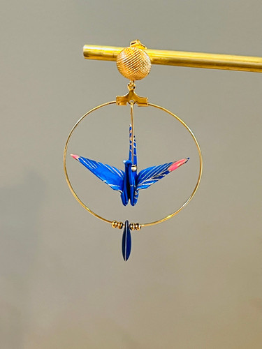 Lot De 10 Rouge Japonais Origai Grue Oiseaux