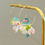 Miniature : Créoles fleurs de cerisier camélias vertes et roses