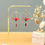 Miniature : Grues japonaises Origami rouge fleuri, créoles simples