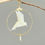 Miniature : Oiseaux blanc ivoire Origami, créole simple