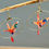 Miniature : Grues japonaises Origami pêche imprimé fleurs, créole simple