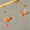 Miniature : Grues japonaises Origami pêche imprimé fleurs, créole simple
