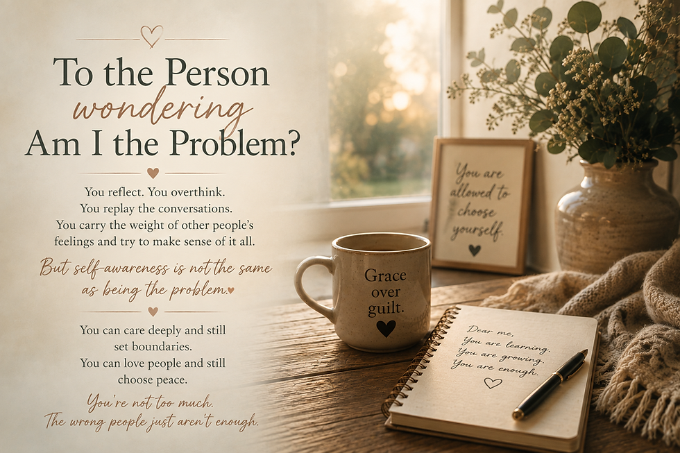 To the Person Wondering, "Am I the Problem?"