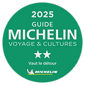 Logo guide michelin tourisme 2 étoiles