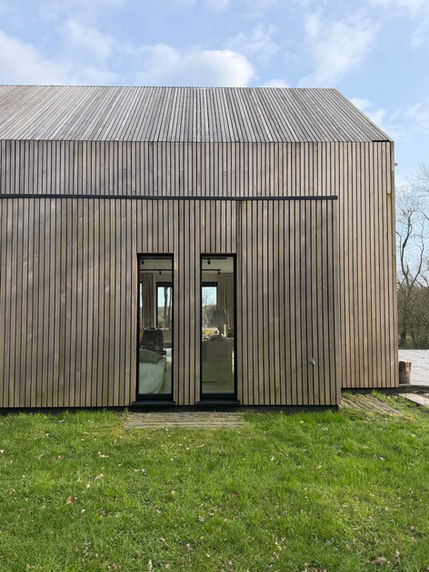 Maison bois réalisée par Marie le Clément architecte en Province de Luxembourg
