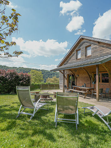 Façade d'une location de vacances en Ardenne belge