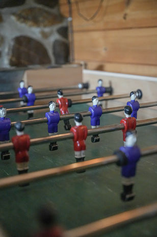 babyfoot, location de chalet en Ardenne Belge