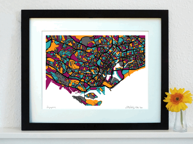 Singapore Art Map - A3 & A4