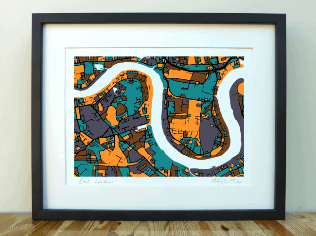 East London Art Map - A3 & A4