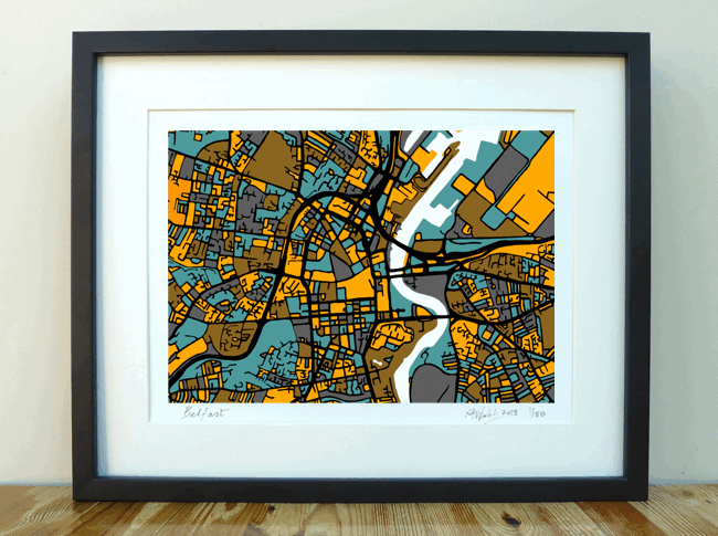 Belfast Art Map - A3 & A4