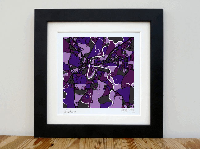Durham Art Map - 8x8