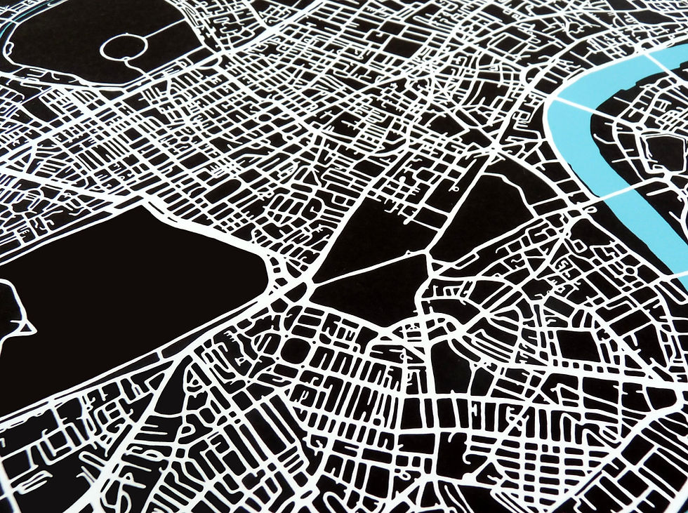 Thumbnail: GIANT LONDON ART MAP PRINT