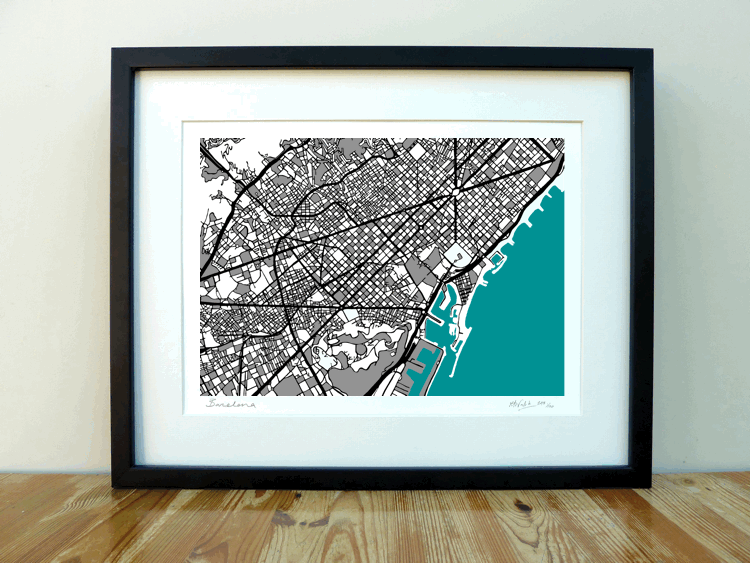 Barcelona Art Map - A3 & A4