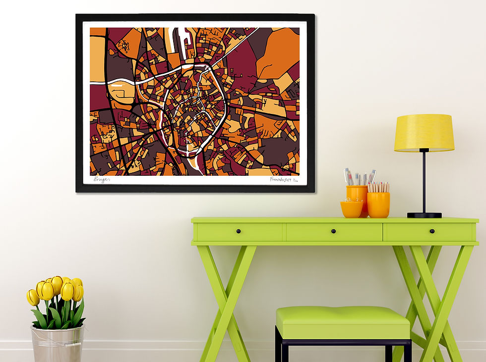 Thumbnail: BRUGES ART MAP PRINT
