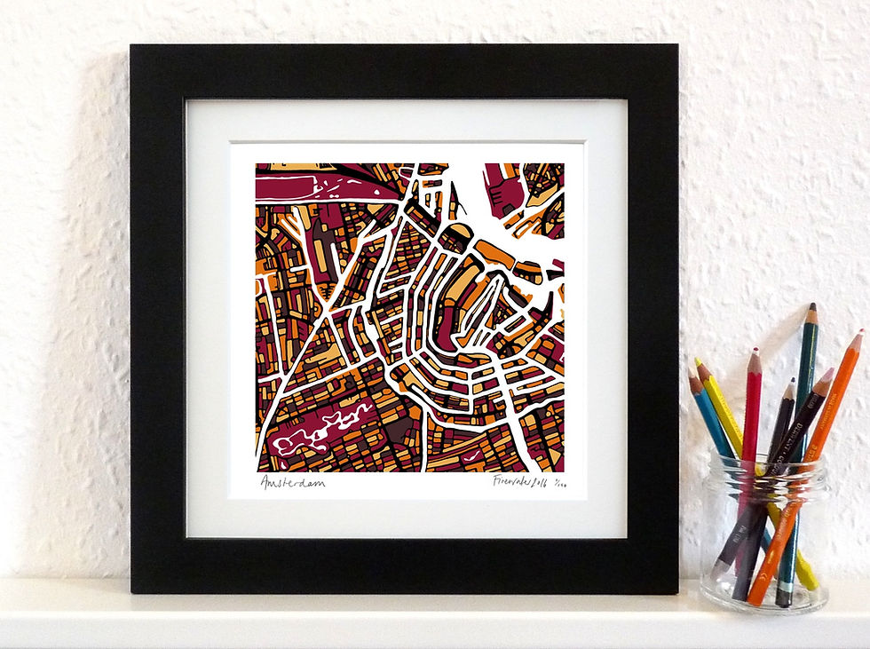 Thumbnail: AMSTERDAM ART MAP PRINT